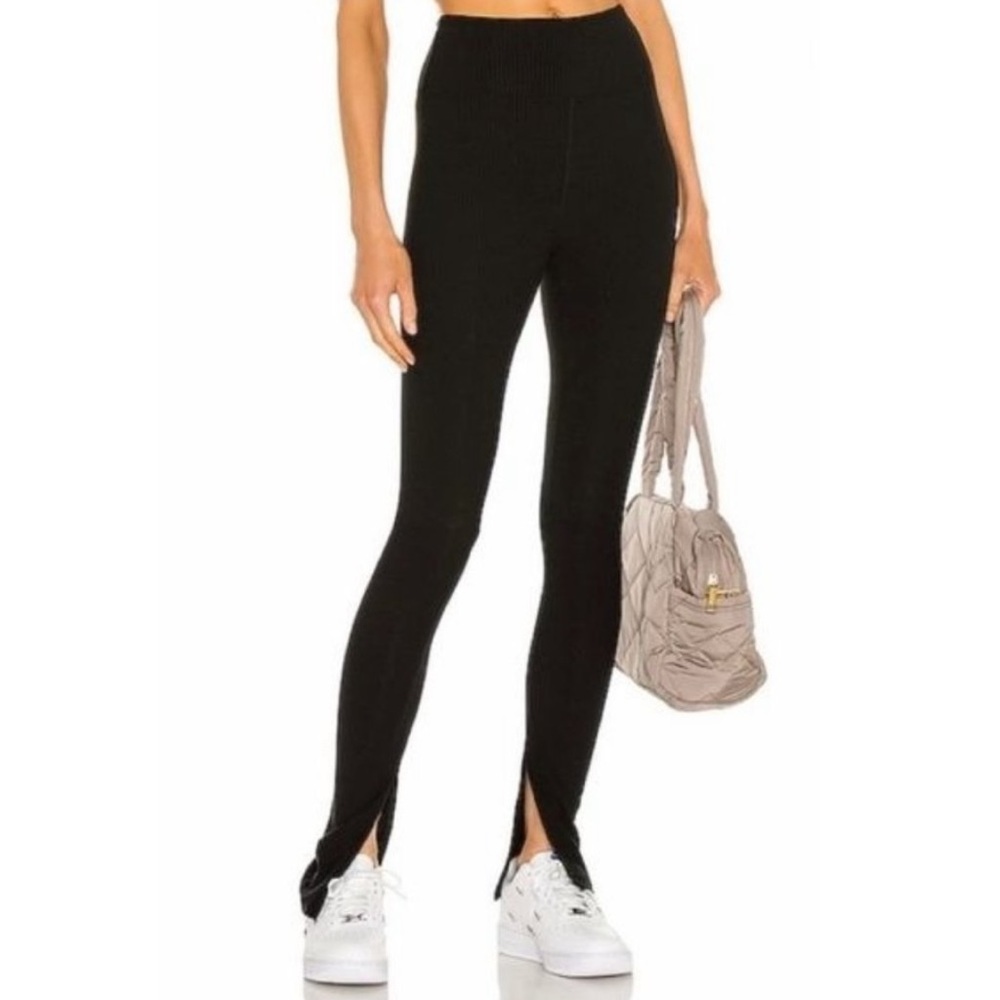 YEAR OF OURS 9 To 5 Slit Pant in Black NWT